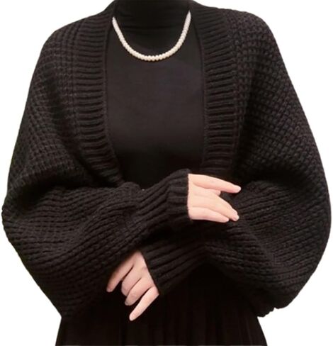 Women Knitted Soft Shawl Scarf Cardigan,Multifunctional Warm Knitted Crochet Scarf Wrap with Sleeves Winter in Saudi Arabia