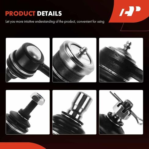 مجموعة A-Premium مكونة من 6 قطع، رابط قضيب أمامي، وصلة كروية سفلية، طرف قضيب ربط خارجي، متوافق مع Ford Escape 2005-2009، Mazda Tribute 2005-2009، Mercury Mariner 2005-2009 in Saudi Arabia