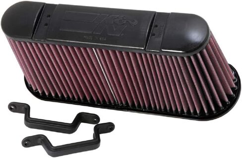K&N High-Flow Original Lifetime Engine Air Filter: Increase Power & Acceleration, Washable, Premium, Replacement Car Air Filter: Compatible with 2006-2013 Chevy (Corvette and Corvette Z06) E-0782 in Saudi Arabia