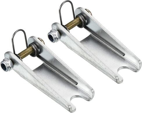 PATIKIL 2.05 Inch Hook Safety Latch Kit, 2 Pack Metal Towing Receiver Hitch Replacement for Clevis Hook Trailer, Silver in Saudi Arabia