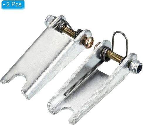 PATIKIL 2.05 Inch Hook Safety Latch Kit, 2 Pack Metal Towing Receiver Hitch Replacement for Clevis Hook Trailer, Silver in Saudi Arabia