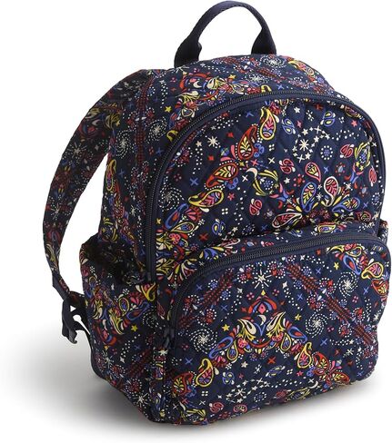 Vera Bradley Women's Premium Cotton Small Banbury Backpack, Starry Paisley, One Size in Saudi Arabia