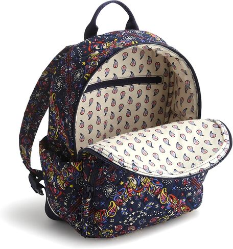 Vera Bradley Women's Premium Cotton Small Banbury Backpack, Starry Paisley, One Size in Saudi Arabia