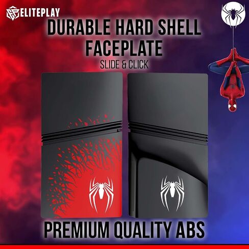 Spider PS5 Pro Disc Faceplates Cover Case Replacement for Playstation 5 Pro Model Disc Edition in Kuwait
