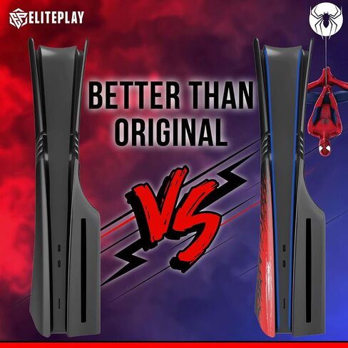 Spider PS5 Pro Disc Faceplates Cover Case Replacement for Playstation 5 Pro Model Disc Edition in Kuwait