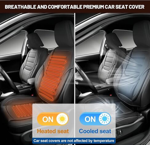 Full Sets of Car Waterproof Leather Seat Covers,Beige Car Seat Cover,Car Seat Covers Front Seats and Back,Compatible with Most Cars, SUVs, Trucks and Pickups in Kuwait