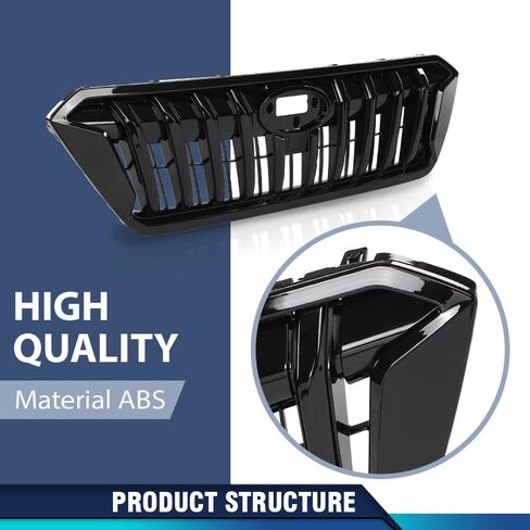PIT66 Front Bumper Grille Black Chrome Trim Compatible with Subaru Crosstrek 2018-2020 91122FL100, 91123FL170, 91123FL130, 91123FL140, 91123FL100 in Saudi Arabia
