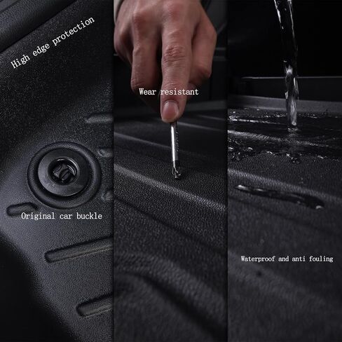 Floor Liners & Cargo Liners & Backrest Mat for 2025 Chevy Equinox Fuel Version (Non EV),TPE All Weather Protection Car Floor Mats with Trunk Mat Covering The Backrest in Kuwait