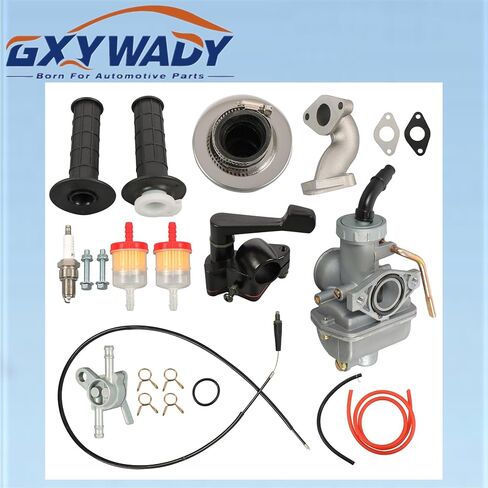 GXYWADY PZ20 مكربن ​​الدراجة النارية مع طقم خنق الإبهام لاستبدال 50cc 70cc 90 110 125cc الصينية ATV رباعية الذهاب عربة in Saudi Arabia