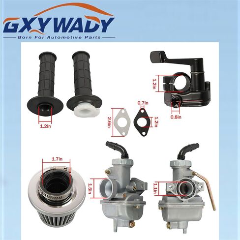GXYWADY PZ20 مكربن ​​الدراجة النارية مع طقم خنق الإبهام لاستبدال 50cc 70cc 90 110 125cc الصينية ATV رباعية الذهاب عربة in Saudi Arabia