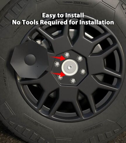 PM Auto 4 PCS Wheel Center Cover Comatible with Tesla Cybertruck 2024-2025, Cybertruck Wheel Center Hub Caps ABS Material Rust and Dust Resistant in Saudi Arabia