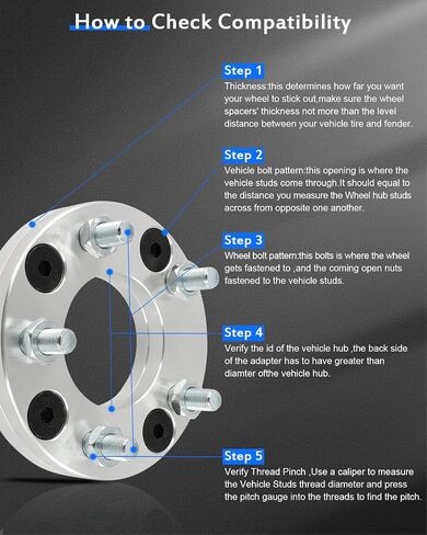ECCPP Change bolt pattern from 4x4.5 to 5x4.5 Wheel Adapters Conversion 1 inch 4 lug Fit for Honda for Accord 1990-2002| for Honda for Prelude 1992-1996-4PCS-NOT FIT Stock Rims in Saudi Arabia