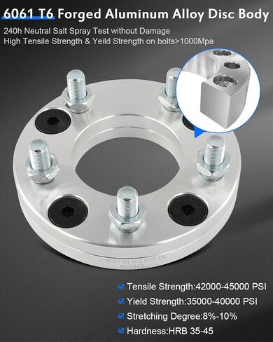 ECCPP Change bolt pattern from 4x4.5 to 5x4.5 Wheel Adapters Conversion 1 inch 4 lug Fit for Honda for Accord 1990-2002| for Honda for Prelude 1992-1996-4PCS-NOT FIT Stock Rims in Saudi Arabia