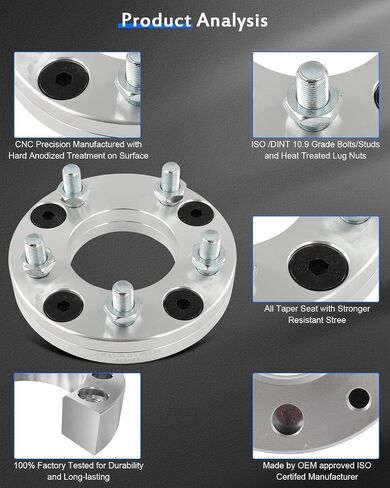 ECCPP Change bolt pattern from 4x4.5 to 5x4.5 Wheel Adapters Conversion 1 inch 4 lug Fit for Honda for Accord 1990-2002| for Honda for Prelude 1992-1996-4PCS-NOT FIT Stock Rims in Saudi Arabia