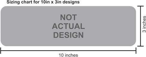 StickerTalk Vehicle Makes Wide Turns Vinyl Sticker, 10 inches by 3 inches in Kuwait