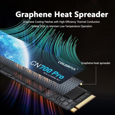 COLORFUL 1TB NVMe SSD,Read Speeds Up to 3500 MB/s,M.2 PCIe 3.0 x4 TLC High Performance with 3D NAND Flash Memory for Increased Computing Efficiency&Reliability, Compatible with Laptop,PC Desktops in Kuwait