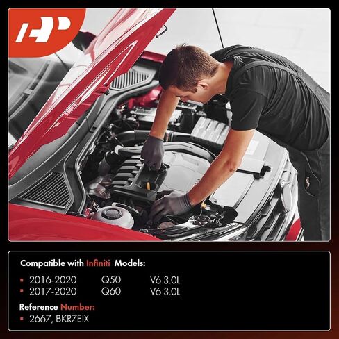 A-Premium Double Iridium Spark Plugs Compatible with Infiniti Q50 2016-2020, Q60 2017-2020, 3.0L, Pack of 6 in Saudi Arabia