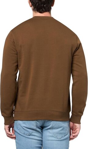 HUGO Men's Regular Fit Square Logo Jersey Sweatshirt in Saudi Arabia