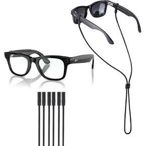Glasses Strap for Ray-Ban & Oakley Meta and Wide Frame Glasses –3pcs Adjustable Sunglasses Straps Retainer Cords in Kuwait