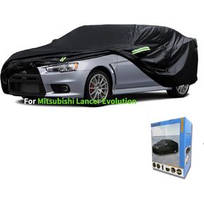 مناسب خصيصًا لغطاء سيارة ميتسوبيشي، السيارات مقاوم للماء في جميع الأحوال الجوية، غطاء السيارة في جميع الأحوال الجوية، مقاوم للثلج، حماية من الأشعة فوق البنفسجية، مقاوم للرياح في الهواء الطلق، غطاء سيارة كامل (لميتسوبيشي لانسر إيفولوشن) in Kuwait