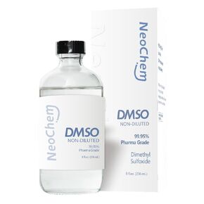 ثنائي ميثيل سلفوكسيد (DMSO) سائل نقي بنسبة 99.95% |8 أونصة. DMSO فارما الصف غير المخفف | غير مخفف وعديم الرائحة، موجود في زجاجة زجاجية فاخرة in Kuwait