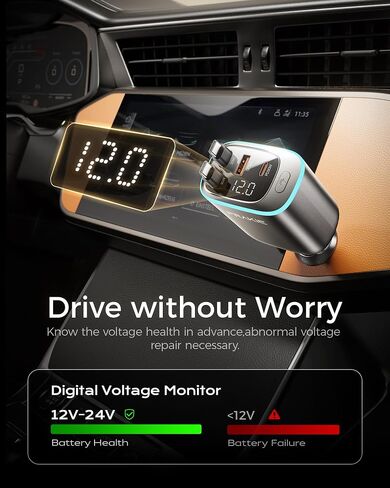 iPhone Car Charger, Retractable Fast USB C Phone Charger, 4 in 1 Cigarette Lighter Adapter with 2 Cables 30 Inch and 2 USB Ports, Multi Port USB Car Charging for iPhone 16/15/14/13/Pro Max in Kuwait