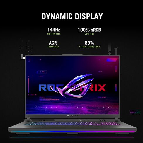 ASUS ROG Strix G18 (2025) Gaming Labtop ، 18 "ROG Display 16:10 2.5K 240Hz/3MS ، NVIDIA® GEFORCE RTX ™ 5060 ، AMD RYZEN ™ 9 7940HX Processor Mobile ، 32GB DDR5-5200MHZ ، 1TB PCIE in Saudi Arabia