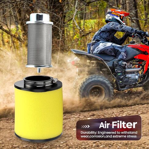 فلتر هواء ومنظف دليل الجسم مع ختم دعامة البقاء لهوندا Sportrax 250 Recon TRX250 EX/TE/TM TRX250X 2001-2024 17211-HN6-000 17254-HM8-000 in Saudi Arabia
