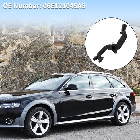 Engine Cooling Water Line for Audi A8 Quattro 3.0L 2015-2018 Good Sealing No.06E121045AS Upper Radiator Coolant Hose Black 1 Pcs in Saudi Arabia