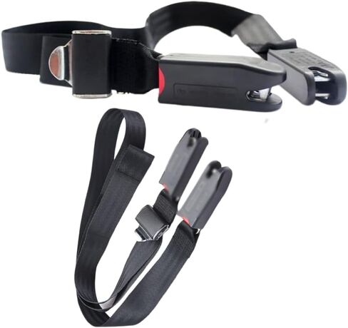 Strap Pads Compatible with 1 Pcs Universal ISOFIX Kids Seat Car Fixing Straps Covers with Latch Interface Accessory Cover Set (Black) in Saudi Arabia