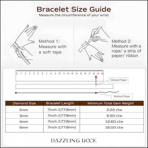 مجموعة Dazzlingrock Collection GRA Certified D Color VVS1 مستديرة من الماس 2|3|4|5 مم سوار تنس مويسانيتي للنساء، فضة استرلينية مطلية بالذهب عيار 14 قيراط، مجوهرات فاخرة لا تسبب الحساسية in Saudi Arabia