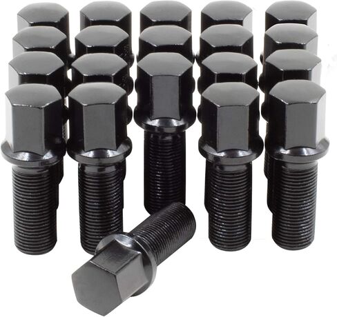 Wheel Accessories Parts Set of 20 Chrome M15x1.25 Lug Bolts Conical Seat with 17mm Hex, 40mm Thread Length Wheel Lug Bolt for Aftermarket Wheels- Fits 2019-2021 Mercedes GLE350, GLE450, GLE580 in Kuwait