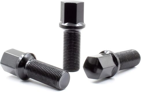 Wheel Accessories Parts Set of 20 Chrome M15x1.25 Lug Bolts Conical Seat with 17mm Hex, 40mm Thread Length Wheel Lug Bolt for Aftermarket Wheels- Fits 2019-2021 Mercedes GLE350, GLE450, GLE580 in Kuwait