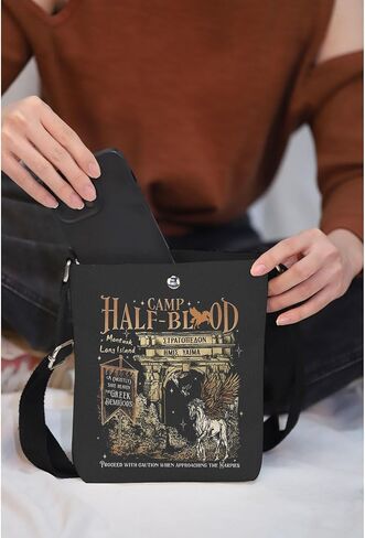MAOFAED Literary Theme Crossbody Bag for Book Lover, Greek Mythology Gift, History Teacher Gift, Ancient God Goddess Gifts(save heaven) in Saudi Arabia
