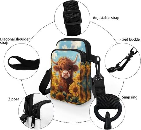 Xpyiqun Small Crossbody Bag Women Phone Purses Sling Shoulder Handbag Cross Body Pouch Wallet Bags in Kuwait