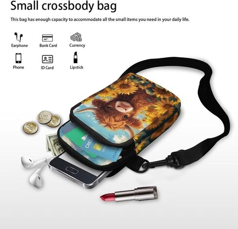 Xpyiqun Small Crossbody Bag Women Phone Purses Sling Shoulder Handbag Cross Body Pouch Wallet Bags in Kuwait