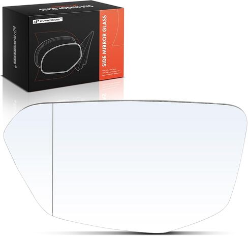 A-Premium Left Driver Side Heated Mirror Glass with Backing Plate - Compatible with Honda Civic 2016 2017 - Exterior Side View Flat Mirror, built in North America, Replace # 76253TBAC01, 76253TGG306 in Saudi Arabia