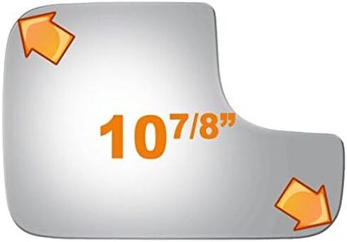 Lower Flat Passenger Side Mirror Replacement Glass for 2002-2009 DODGE RAM 3500 PICKUP in Saudi Arabia