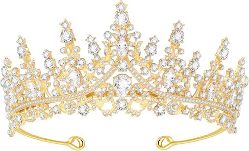 تاج تاج للنساء، إكسسوارات شعر عصابة الرأس لحفلات أعياد الميلاد وحفلات الزفاف باللون الفضي in Kuwait