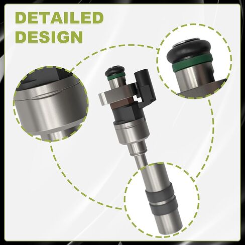 Set Of 4 Fuel Injectors For 2016-2019 Buick Encore 1.4L For 2016-2020 Chevrolet Cruze Equinox Malibu Trax 1.4L 1.5L For 2018-2020 GMC Terrain 1.5L FJ1293 12644767 55577403 in Kuwait