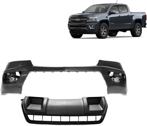 Colorado Front Bumper Cover & Skid Plate Compatible with 2015-2020 Ch-evy Colorado 23484644 22893870 GM1000993 GM1095204 in Kuwait
