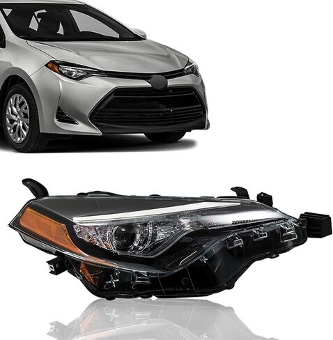 labwork Headlight Assembly Replacement for Toyota Corolla L/LE/LE ECO 2017-2019 Headlamp Front light for Passenger Side in Saudi Arabia
