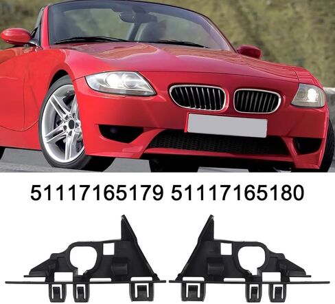 Pair Front Bumper Bracket Holder For BMW Z4 E85 E86 2003-2008, Left And Right Side Plastic Mounts, OE 51117165179 51117165180 in Saudi Arabia