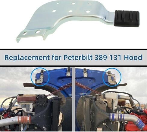 الجانب الأيسر غطاء محرك السيارة السفلي دليل قوس استبدال ل Peterbilt 389 131 غطاء محرك السيارة فقط يستبدل MPB75131L L11-6131L L116131L سائق الجانب الأيسر in Kuwait