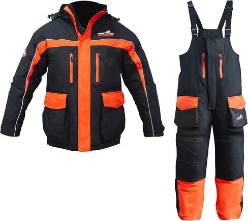 THUNDERBAY Ice Fishing Suit, Insulated Bibs and Jacket, Waterproof Gear for Ice Fishing and Snowmobiling in Kuwait
