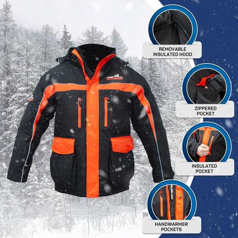 THUNDERBAY Ice Fishing Suit, Insulated Bibs and Jacket, Waterproof Gear for Ice Fishing and Snowmobiling in Kuwait