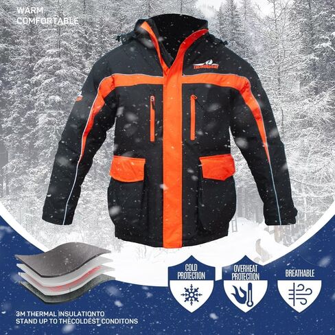 THUNDERBAY Ice Fishing Suit, Insulated Bibs and Jacket, Waterproof Gear for Ice Fishing and Snowmobiling in Kuwait