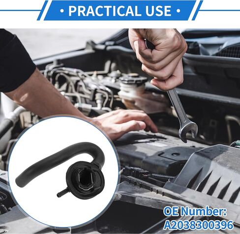 1 قطعة خرطوم سخان HVAC لمرسيدس بنز CLK500 CLK55 ل AMG 2003-2006 جيد ختم المطاط الأسود مشعات المحرك المبرد خرطوم in Saudi Arabia