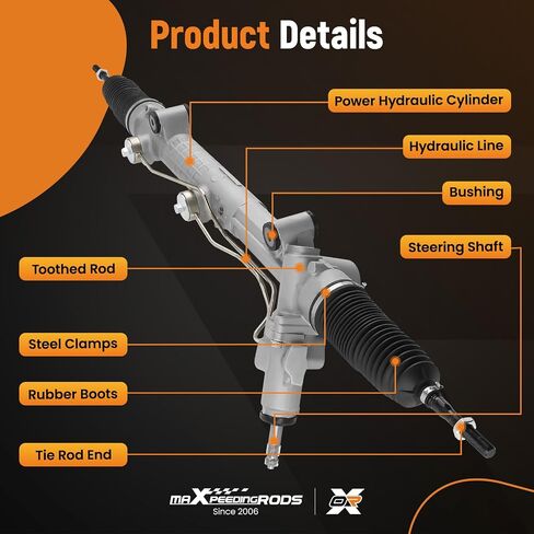 رف وترس توجيه هيدروليكي من maxpeedingrods لسيارة Mercedes-Benz GL320 GL350 GL450 GL550 ML320 ML350 ML450 ML500 ML550 ML63 2006-2012، استبدال # 264022، 1644600500، 1644600100 in Saudi Arabia