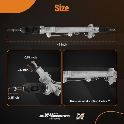 رف وترس توجيه هيدروليكي من maxpeedingrods لسيارة Mercedes-Benz GL320 GL350 GL450 GL550 ML320 ML350 ML450 ML500 ML550 ML63 2006-2012، استبدال # 264022، 1644600500، 1644600100 in Saudi Arabia